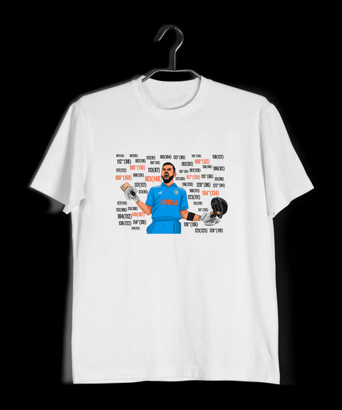 Quirkipedia Kohli Centuries Cricket     Mens TShirts
